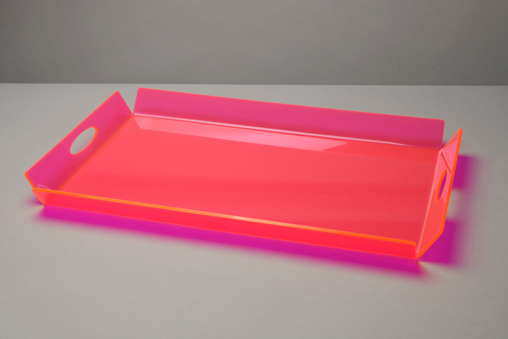 Lockable Flat Tray Size F Neon Pink 1/Each by Practicon